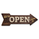 Open (2) Arrow Sign