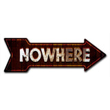Nowhere Arrow Sign