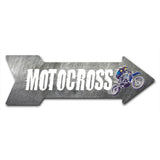 Motocross Arrow Sign