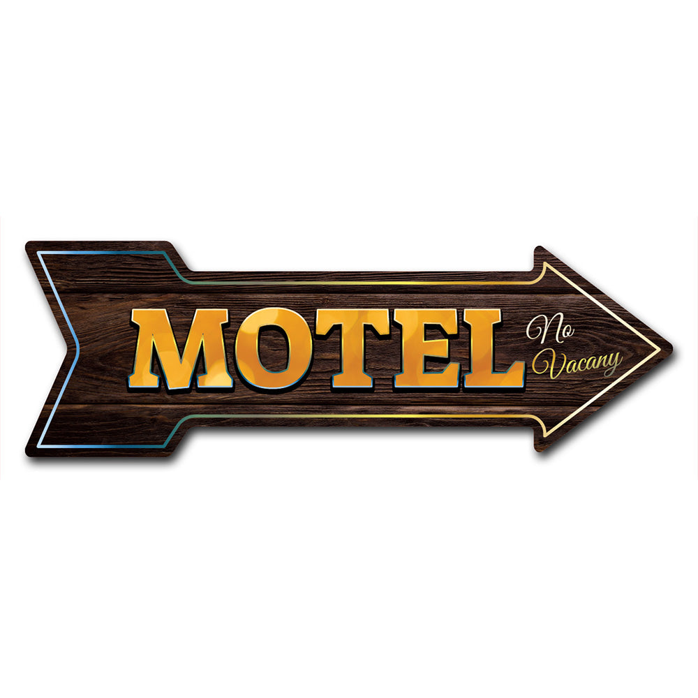 Motel No Vacany Arrow Sign