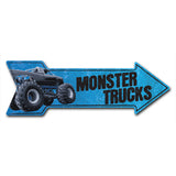 Monster Trucks Arrow Sign