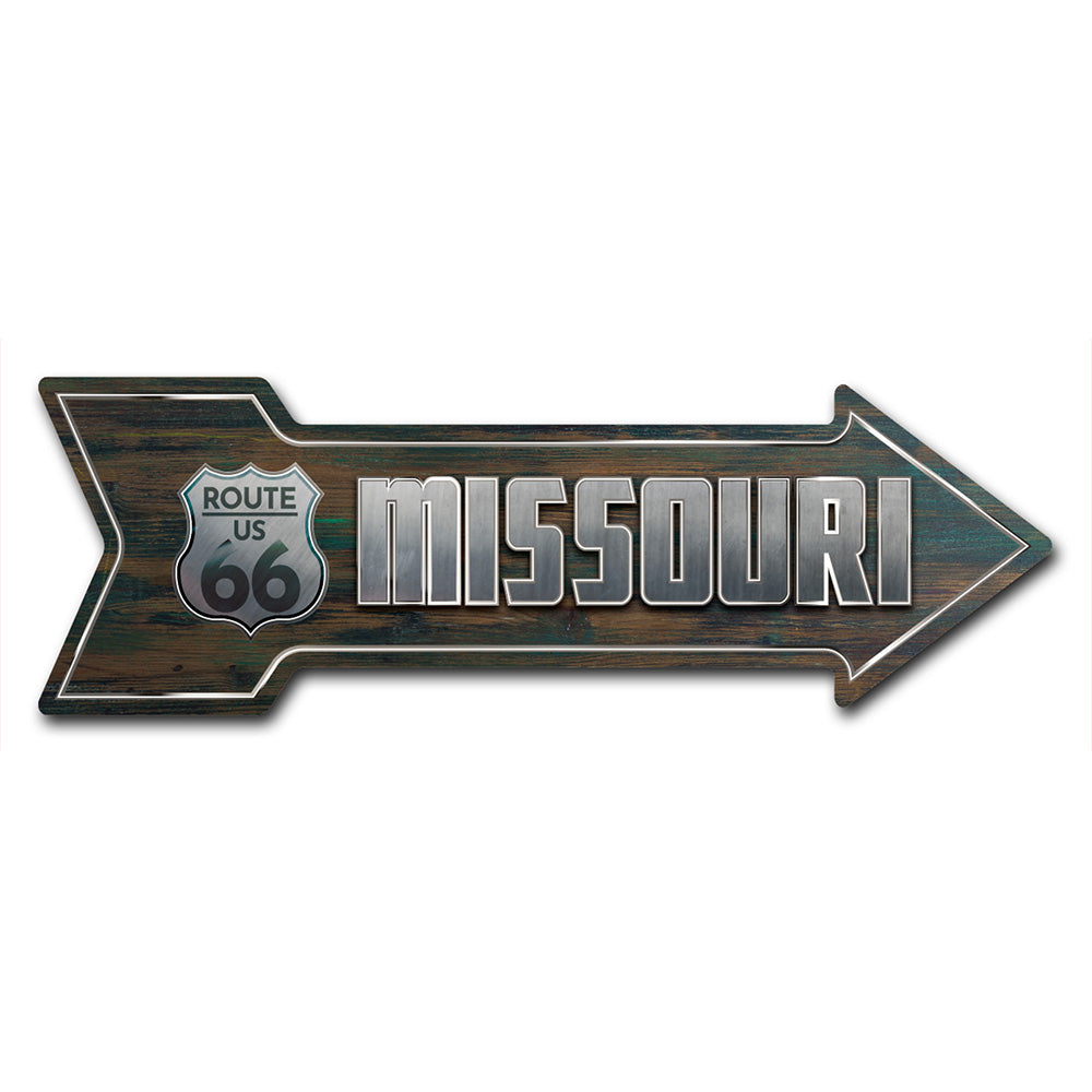 Missouri 66 Arrow Sign