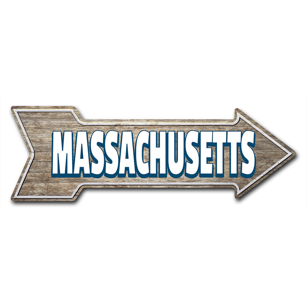 Massachusetts Arrow Sign