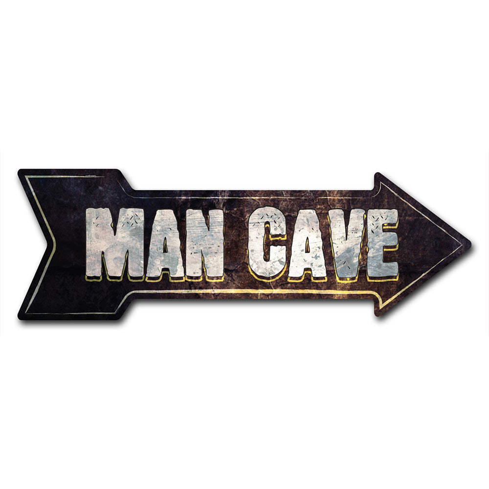 Man Cave Arrow Sign