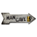 Man Cave (2) Arrow Sign