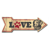 Love Dogs Arrow Sign