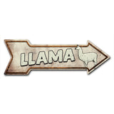 Llamas Arrow Sign