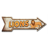 Lions Arrow Sign