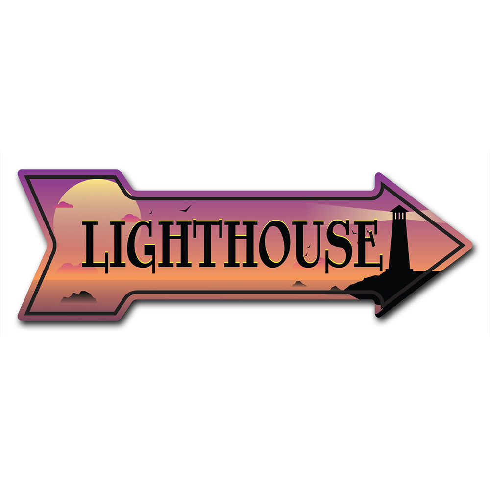 Lighthouse Arrow Sign