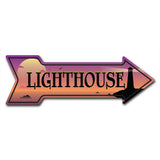 Lighthouse Arrow Sign