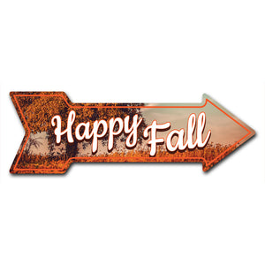 Happy Fall Arrow Sign