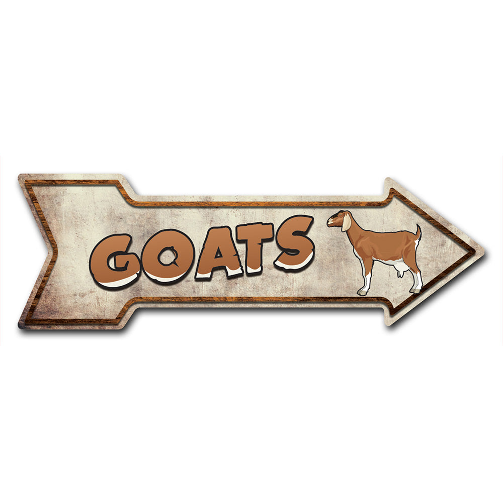 Goats Arrow Sign