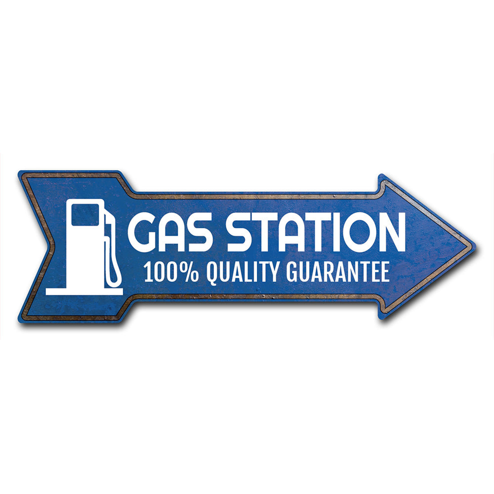 Gas Station Arrow Sign