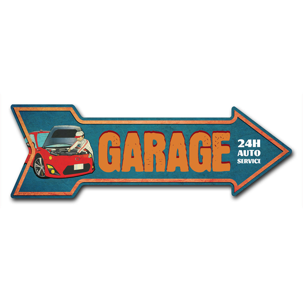 Garage Arrow Sign