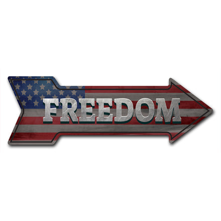 Freedom Arrow Sign