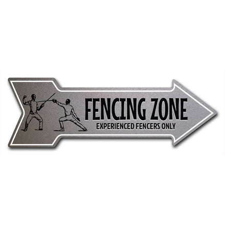 Fencing Zone Arrow Sign