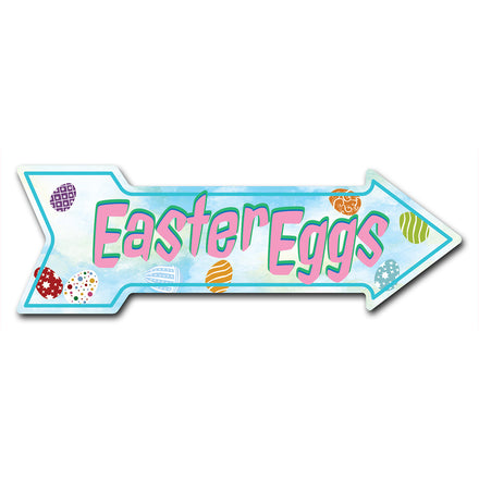 Easter Eggs Arrow Sign