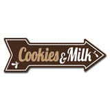 Cookies And Milk Arrow Sign
