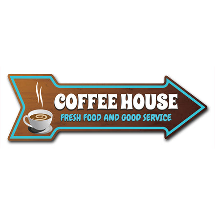 Coffee House Arrow Sign