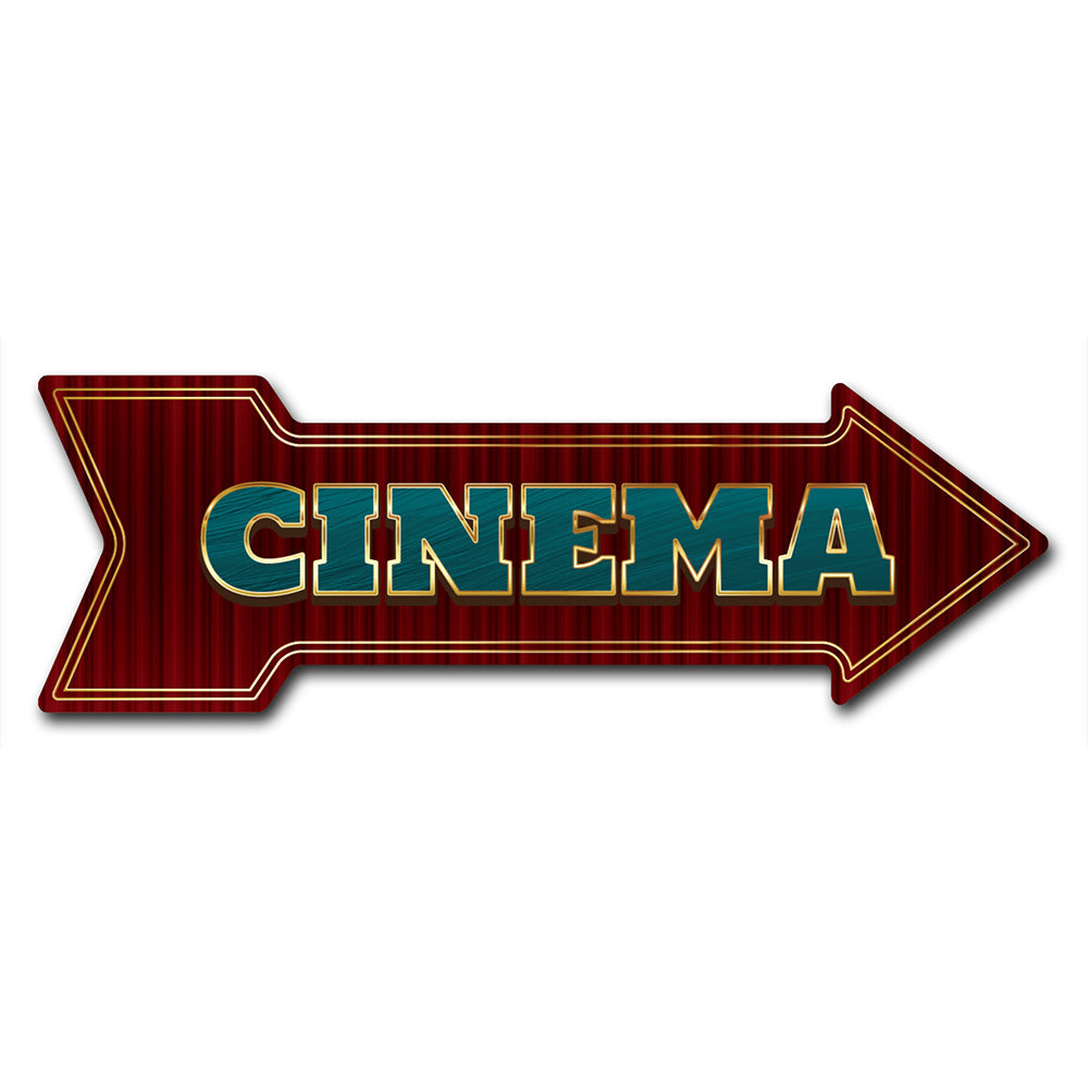 Cinema Arrow Sign