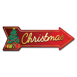 Christmas Arrow Sign