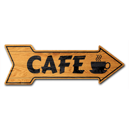 Cafe Arrow Sign