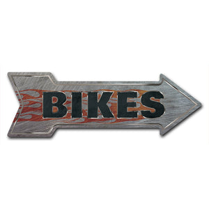 Bikes Arrow Sign