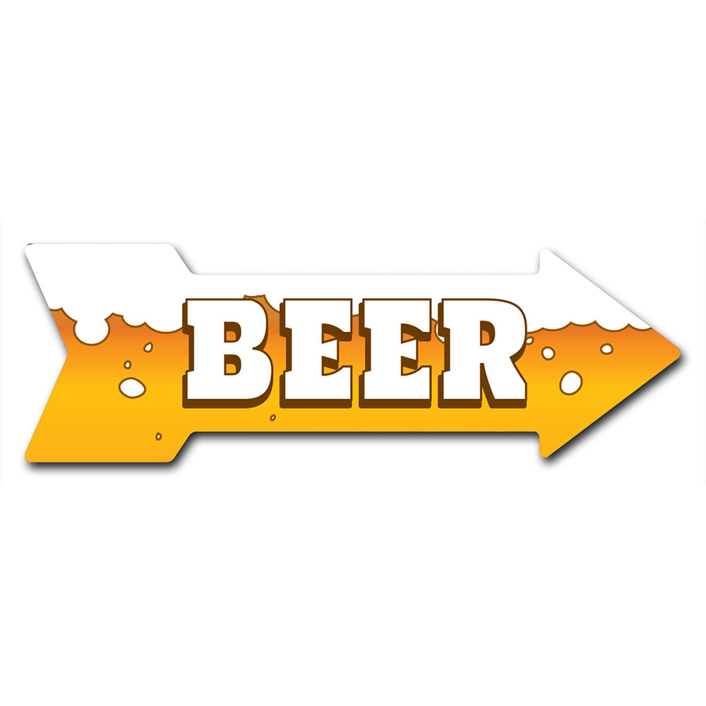 Beer Arrow Sign