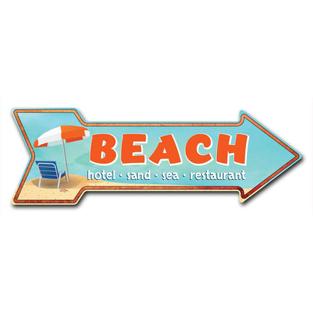 Beach Arrow Sign