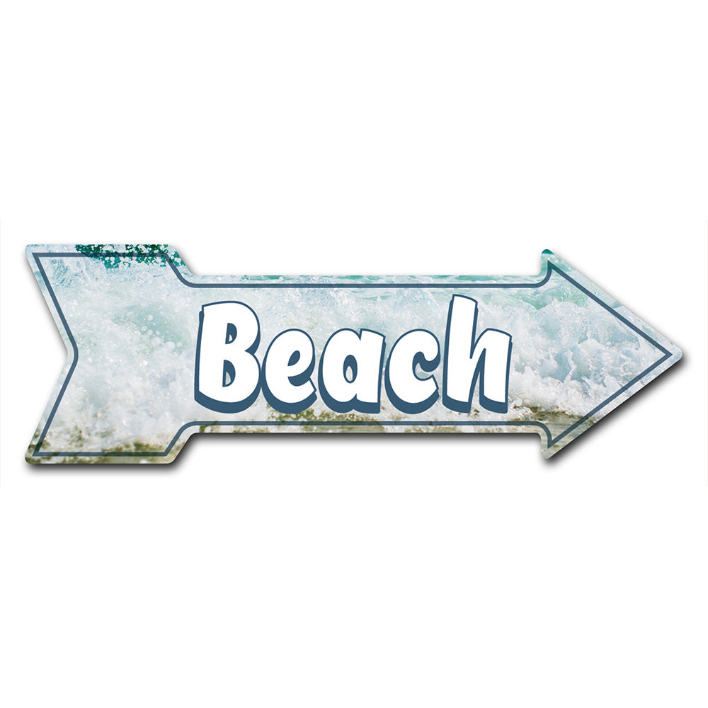 Beach 2 Arrow Sign