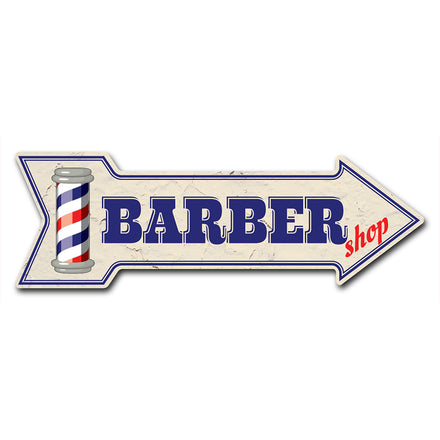 Barber Shop 2 Arrow Sign