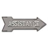 Assistance Arrow Sign
