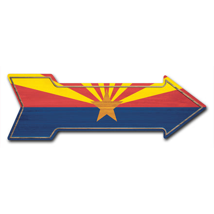 Arizona Flag Arrow Sign