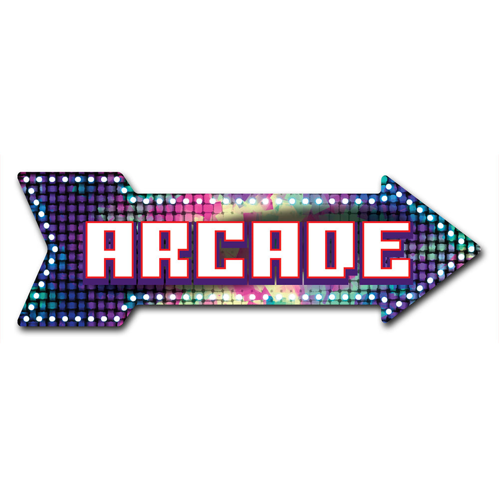 Arcade Arrow Sign