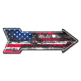 American Flag 2 Arrow Sign