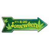 420 Somewhere Arrow Sign