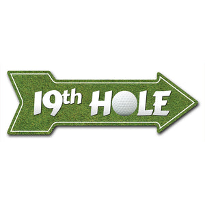 19th Hole Arrow Sign