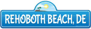 Rehoboth, DE Delaware Beach Street Sign