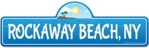 Rockaway, NY New York Beach Street Sign