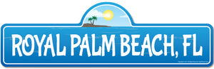 Royal Palm, FL Florida Beach Street Sign