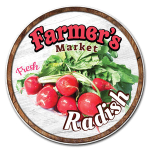Farmer's Market Radish Circle