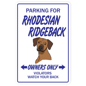 RHODESIAN RIDGEBACK Sign