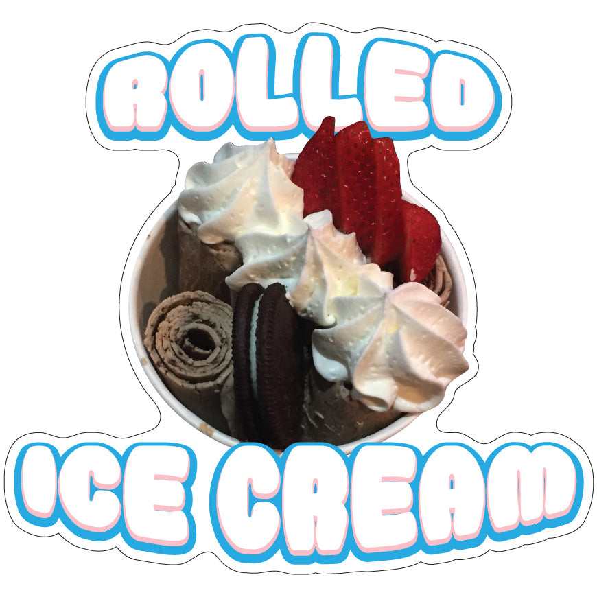 Rolled Ice Cream Die-Cut Decal