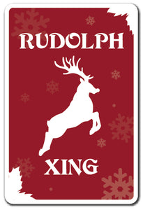 Rudolph Xing Vinyl Decal Sticker