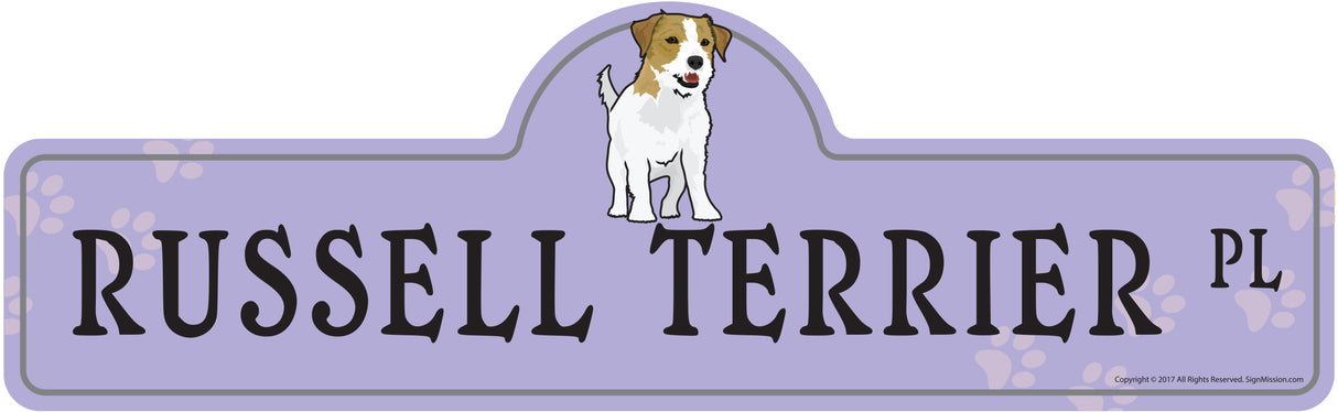 Russel Terrier Street Sign