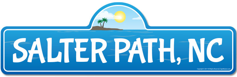 Salter Path, NC North Carolina Beach Street Sign
