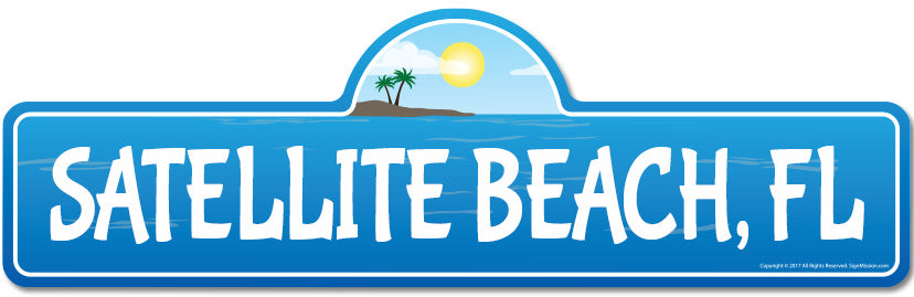 Satellite, FL Florida Beach Street Sign