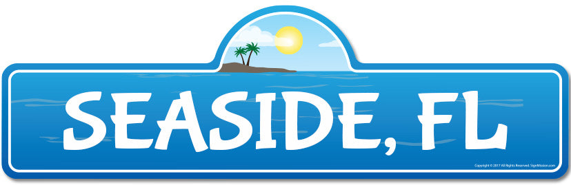 Seaside, FL Florida Beach Street Sign