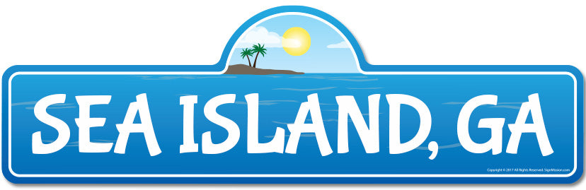 Sea Island, GA Georgia Beach Street Sign