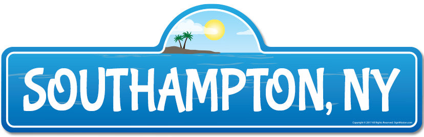 Southampton, NY New York Beach Street Sign